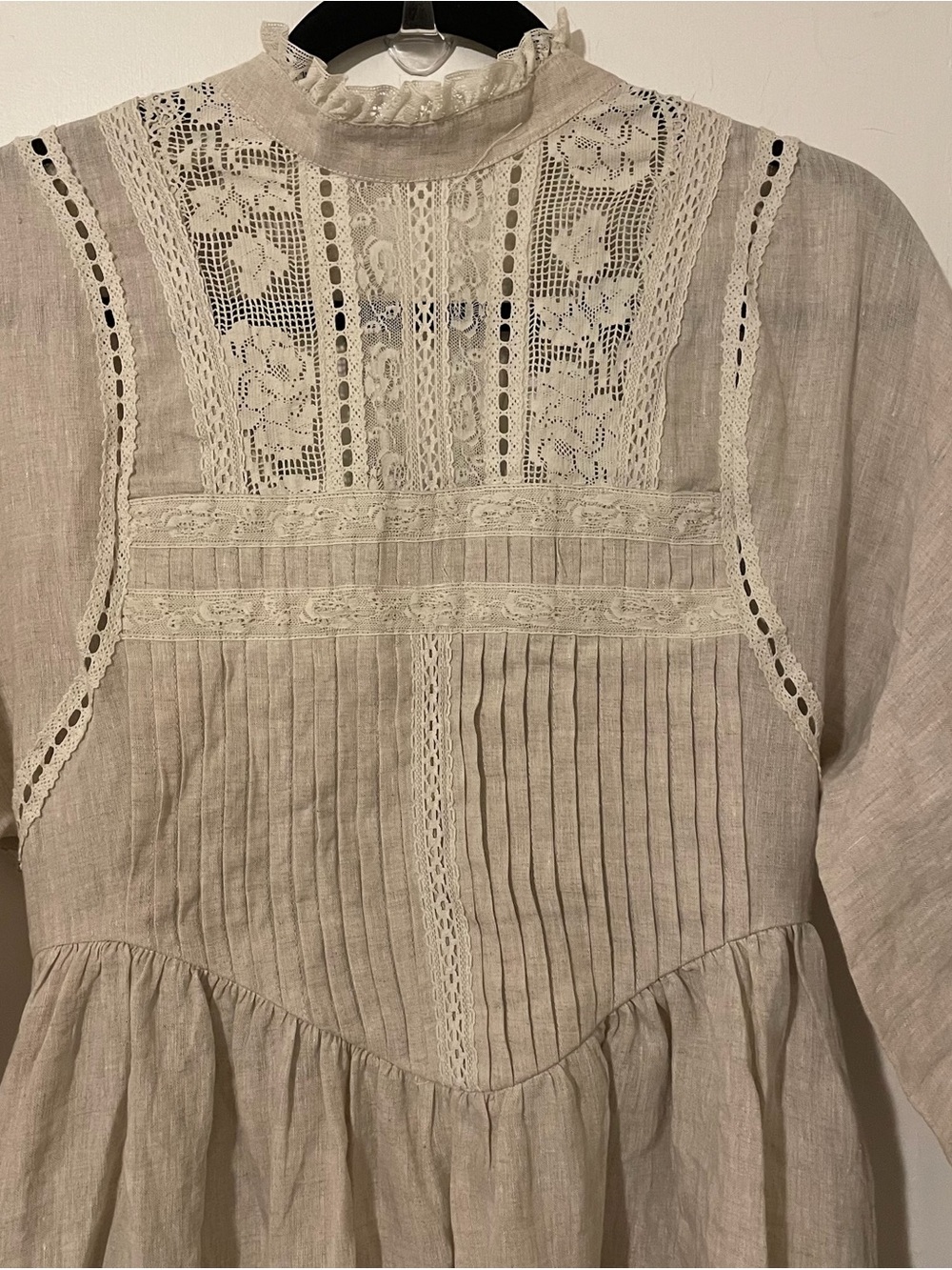 Linnennaive Beverly 31 Victorian Linen Dress Size Small New With Tags - Picture 3 of 7